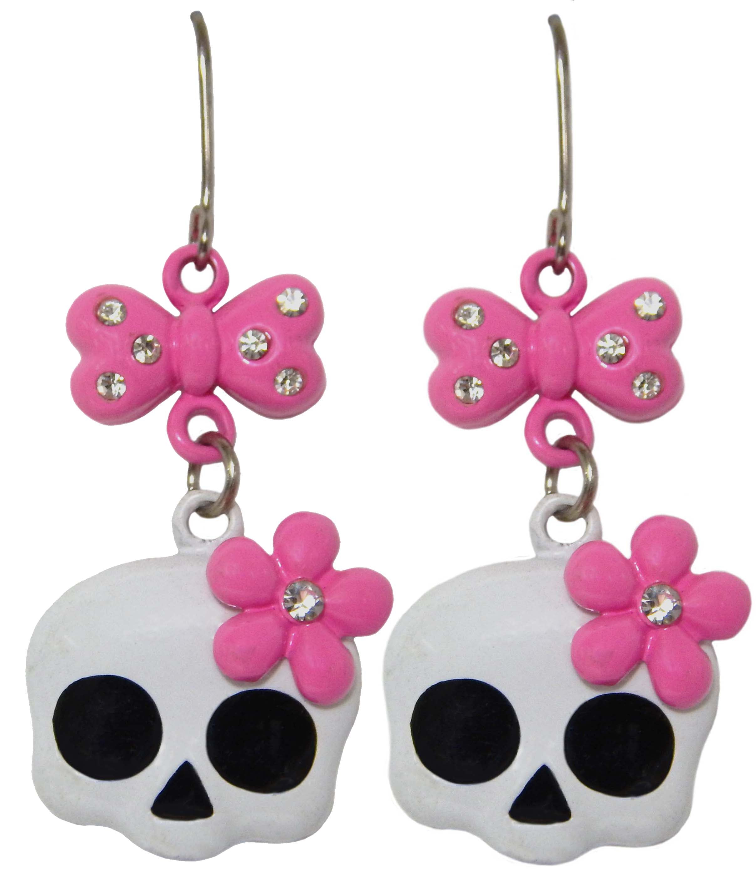 Cute_Bow_SKULL_Schleifen_Flower_OHRHaeNGER_pinkhAlK6AiiAupgs