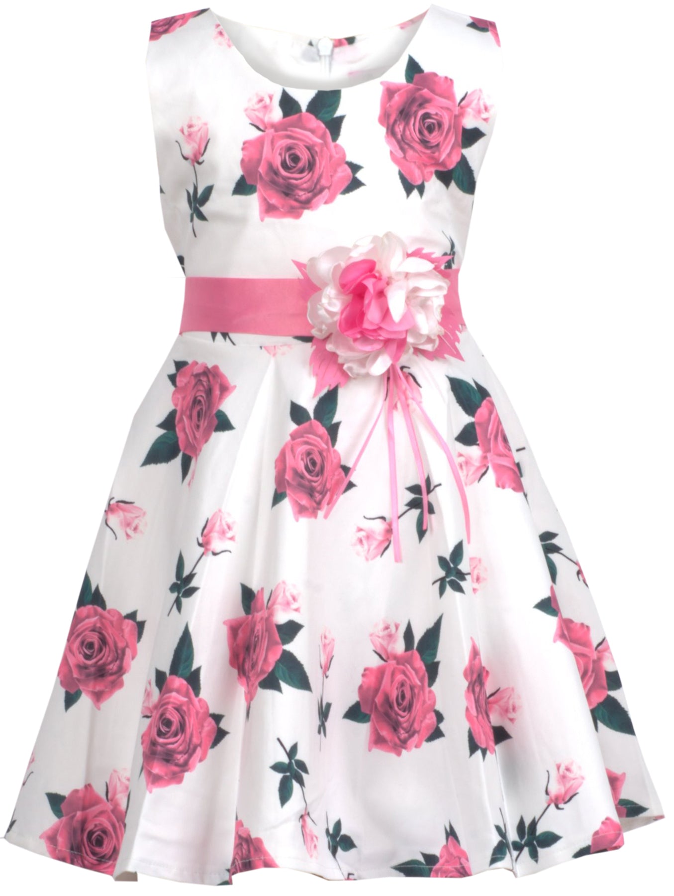 Cute_ENJA_ROSE_50s__FLORAL_Traeger_PETTICOAT_Kinder_SWING_DRESS_Kleid_Rosa_Killer_Kirsche-1V3UQbjREYOnak
