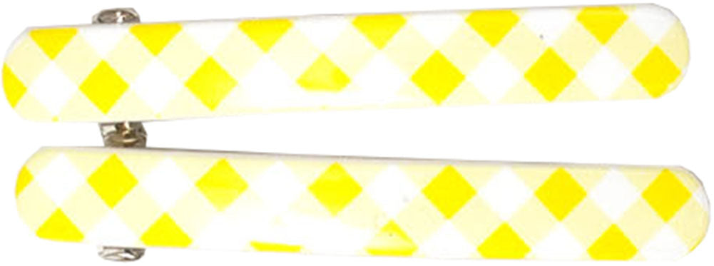Cute_GINGHAM_Cover_Haarspange_gelb