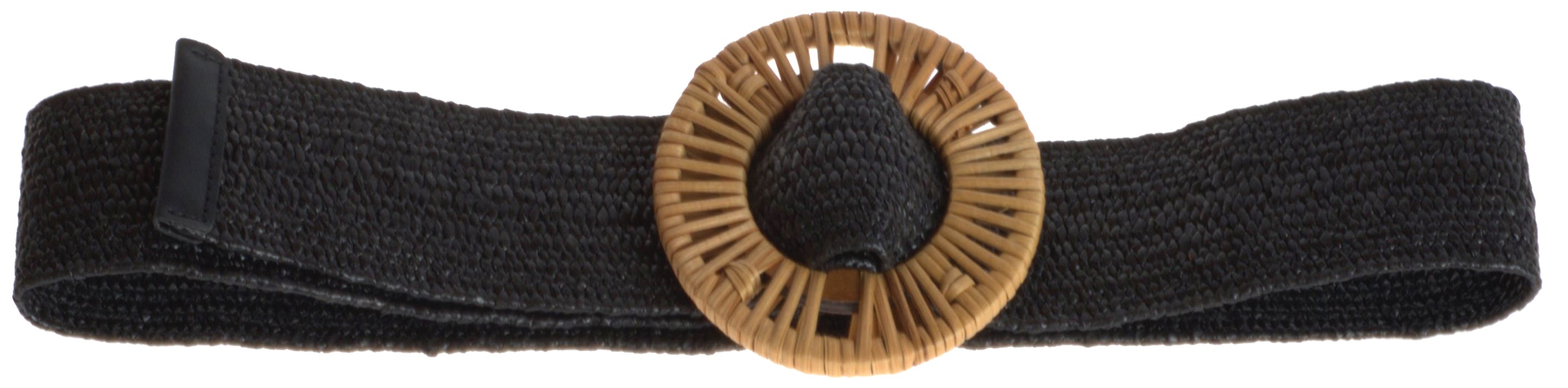 Cute_ISALIE_WICKER_Vintage_BAST_Raffia_Stretch_TAILLENGueRTEL_Belt_-_Schwarz_Killer_Kirsche-1