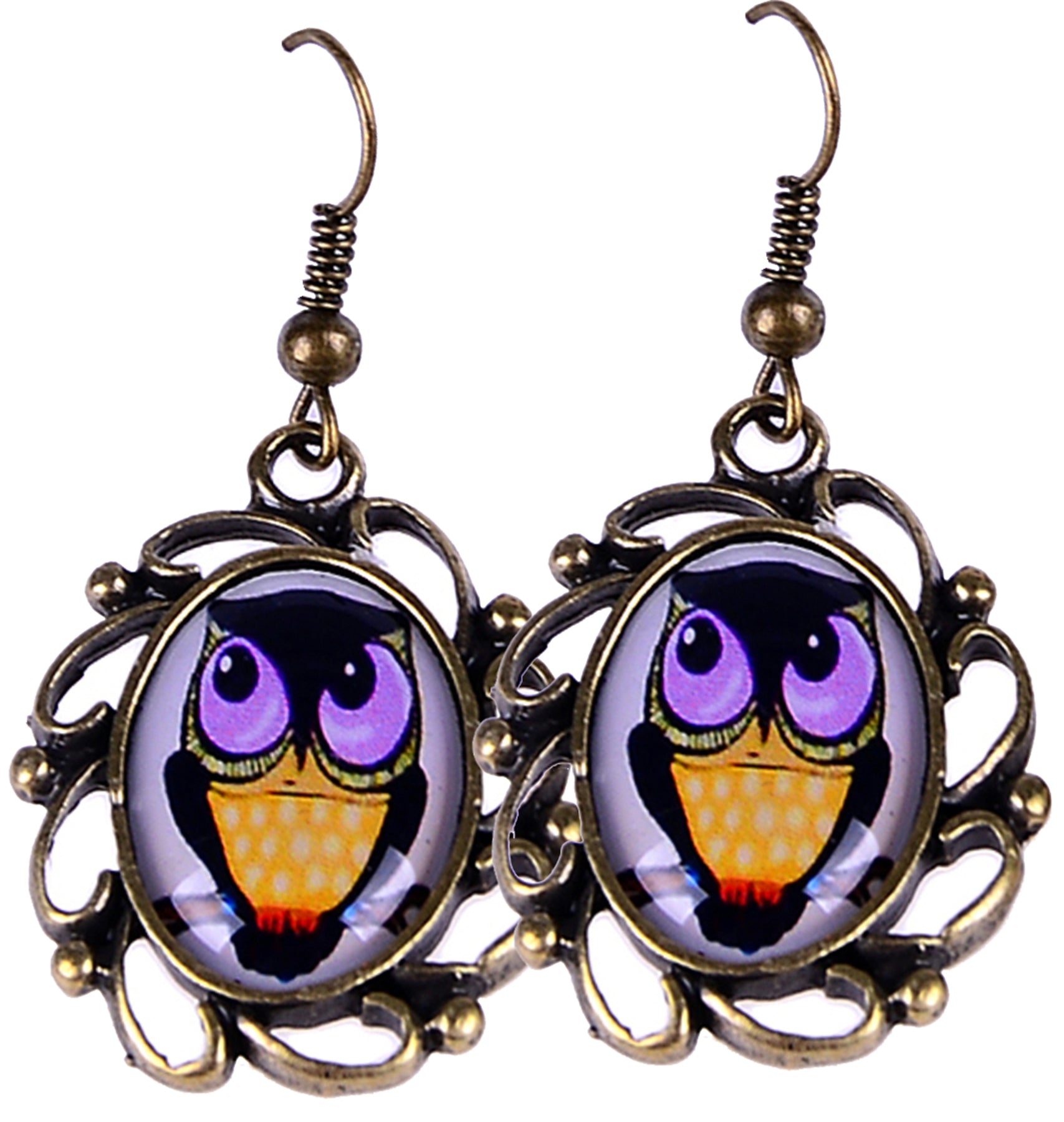 Cute_OWL_Eulen_Vintage_Ohrhaenger_killer_kirsche