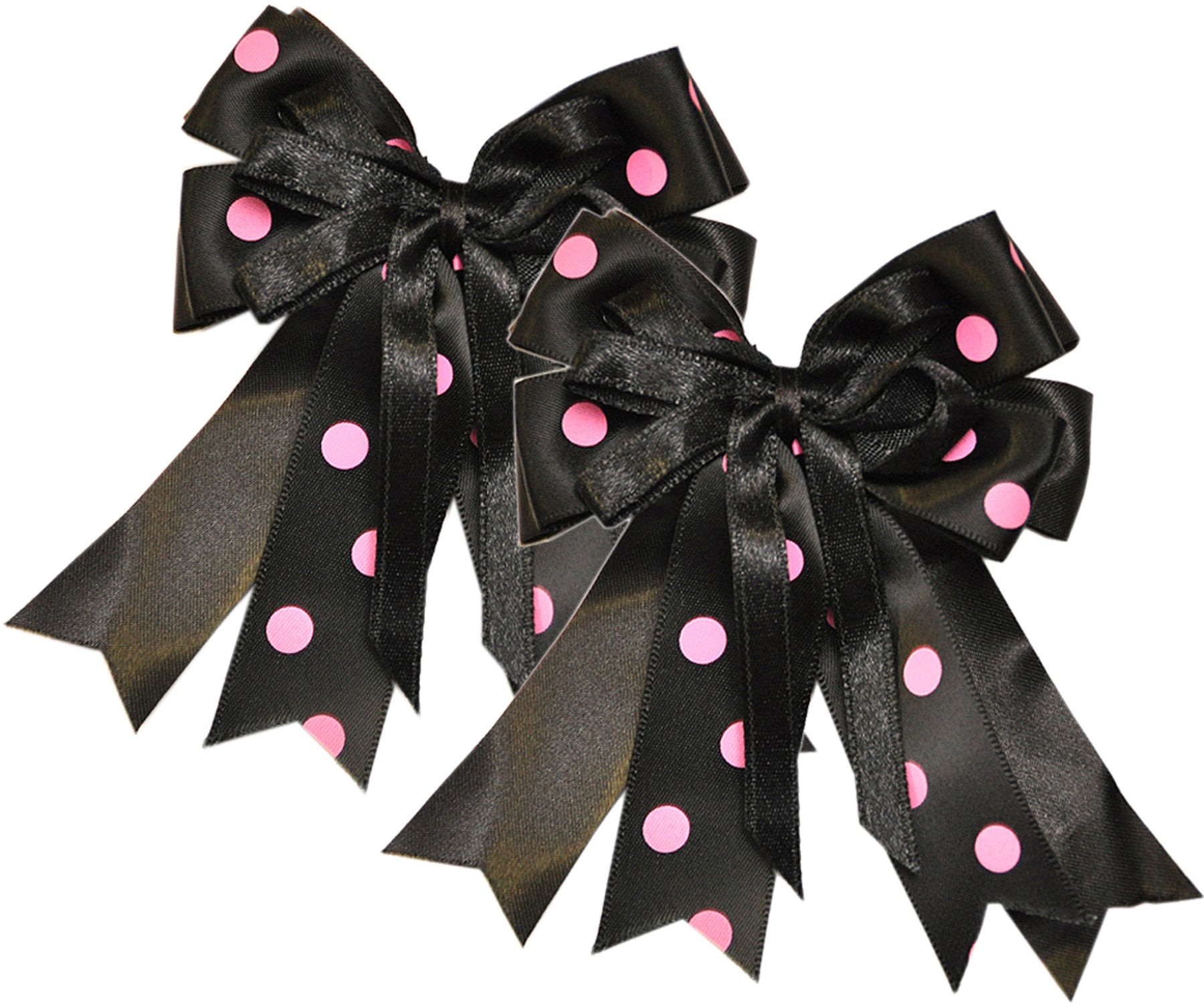 Cute_POLKA_DOTS_Double_BOW_Doppelschleifen_HAARSPANGEN_-_1_Paar_schwarz_rosa_killer_kirscheQZvTHHDmGkvLt