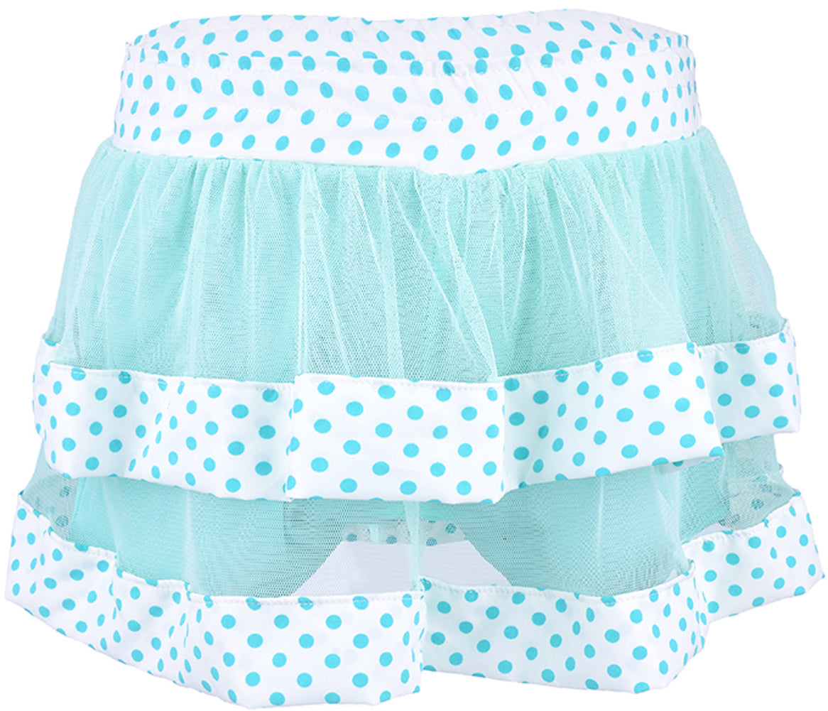 Cute_POLKA_Dots_PUNKTE_Tuell_Stufen_KIDS_Skirt_Rock_mint