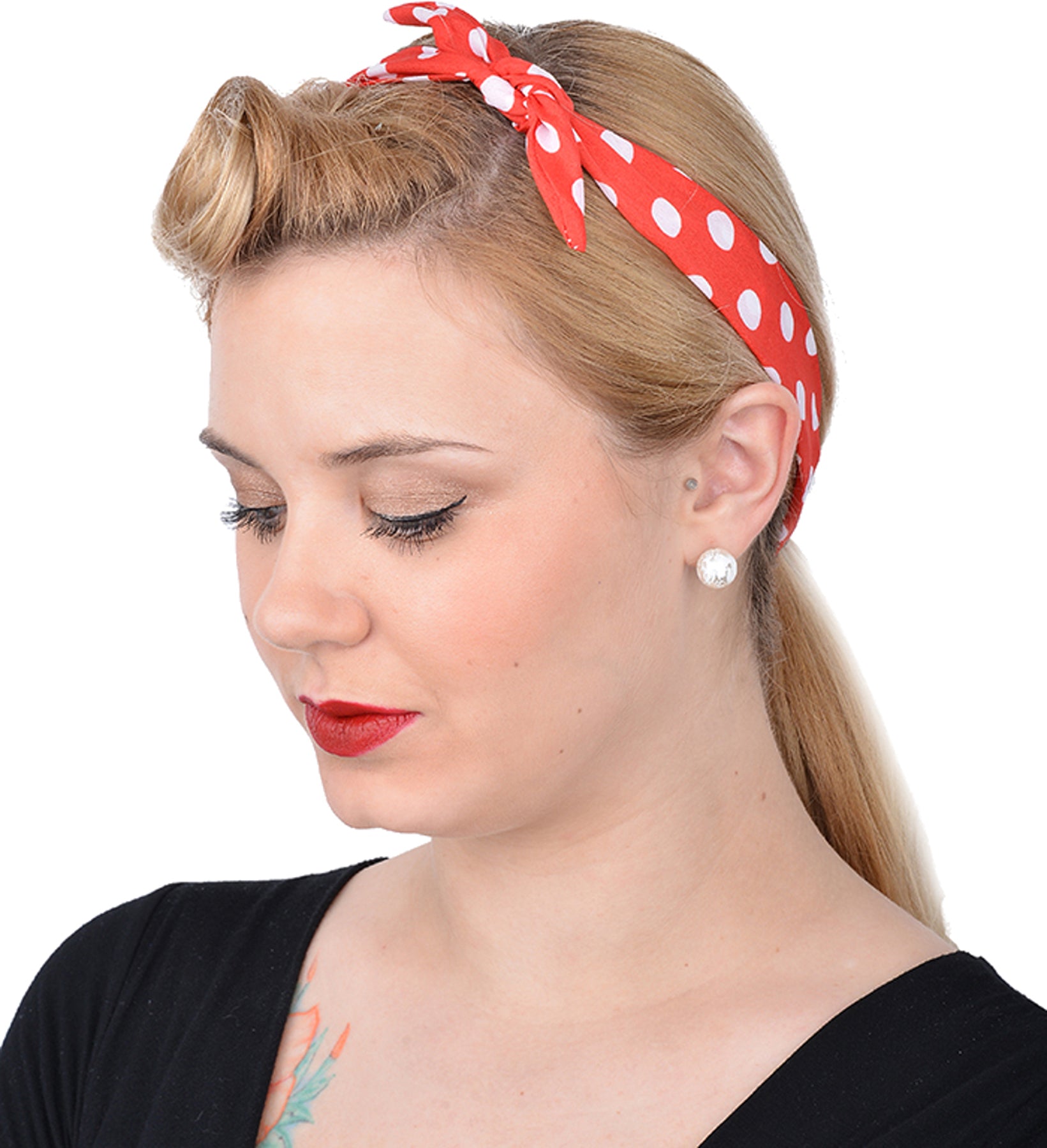 Cute_Retro_CHARLOTTE_Punkte_50s_Polka_Dots_HAARBAND_rot_killer_kirsche