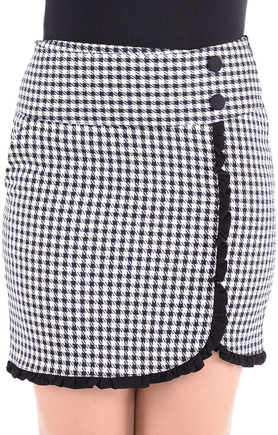 Cute_Retro_KARO_Fifties_Ruffle_PENCIL_SKIRT_Rock_-_SchwarzxVWQjpNXRdqiX