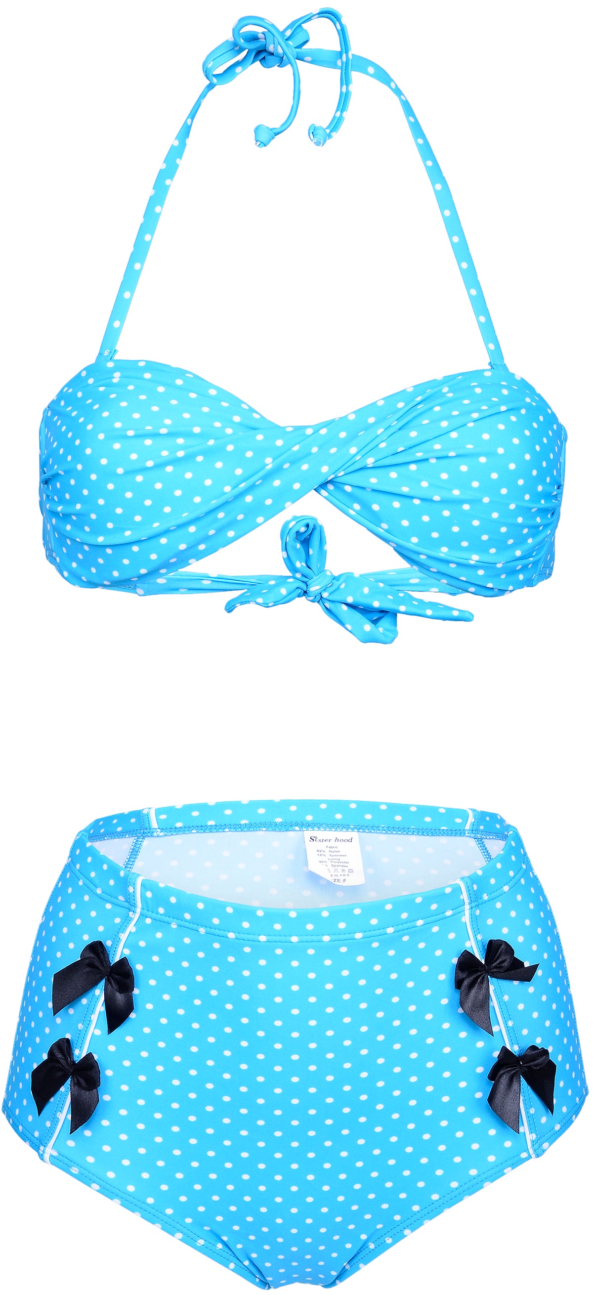Cute_Retro_POLKA_DOTS_Punkte_Vintage_Style_BIKINI-SET_blau