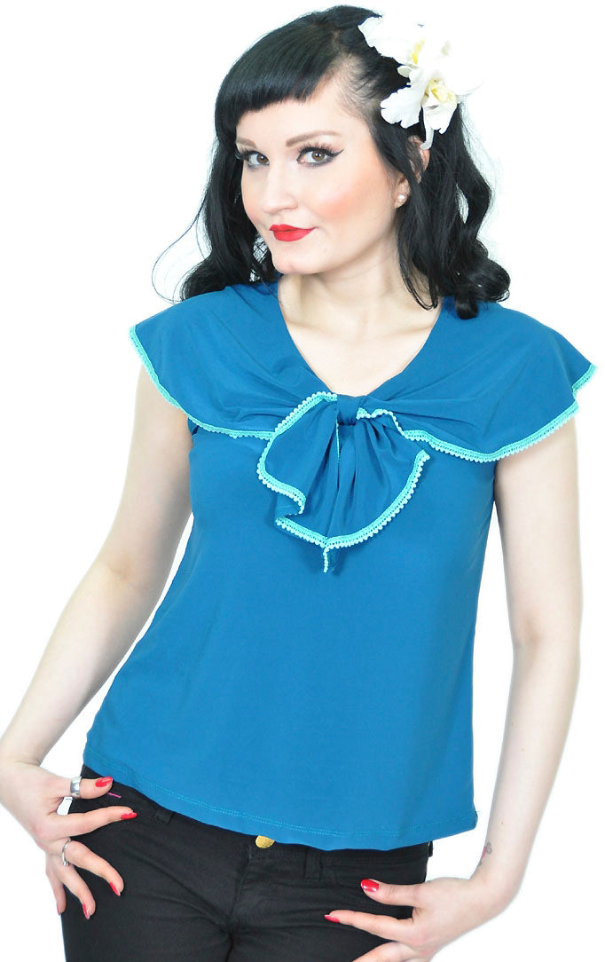 Cute_SAILOR_COLLAR_Knot_Volant_Basic_SHIRT_TopiH6Ms0hsW9NRD