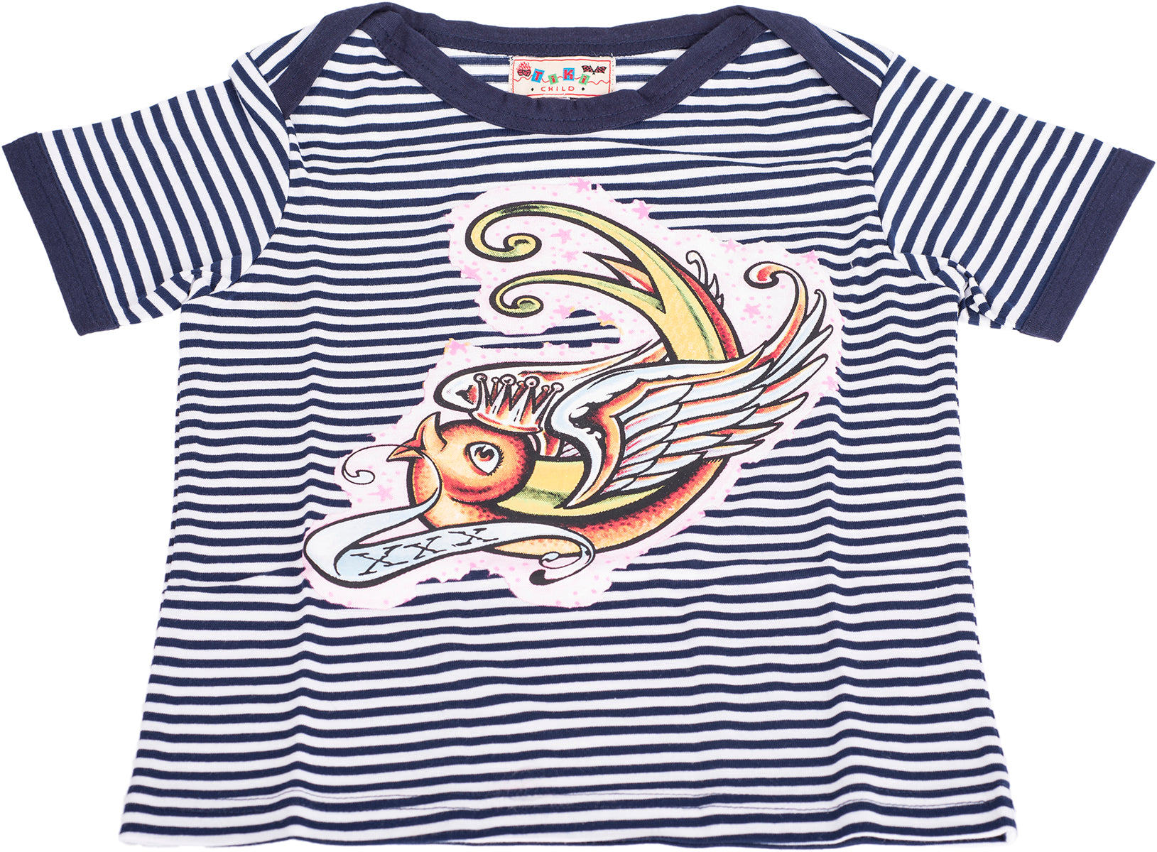Cute_SWALLOW_Oldschool_TATTOO_Streifen_Kurzarm_SHIRT_LEGGINGS_SET_2-teilig-3