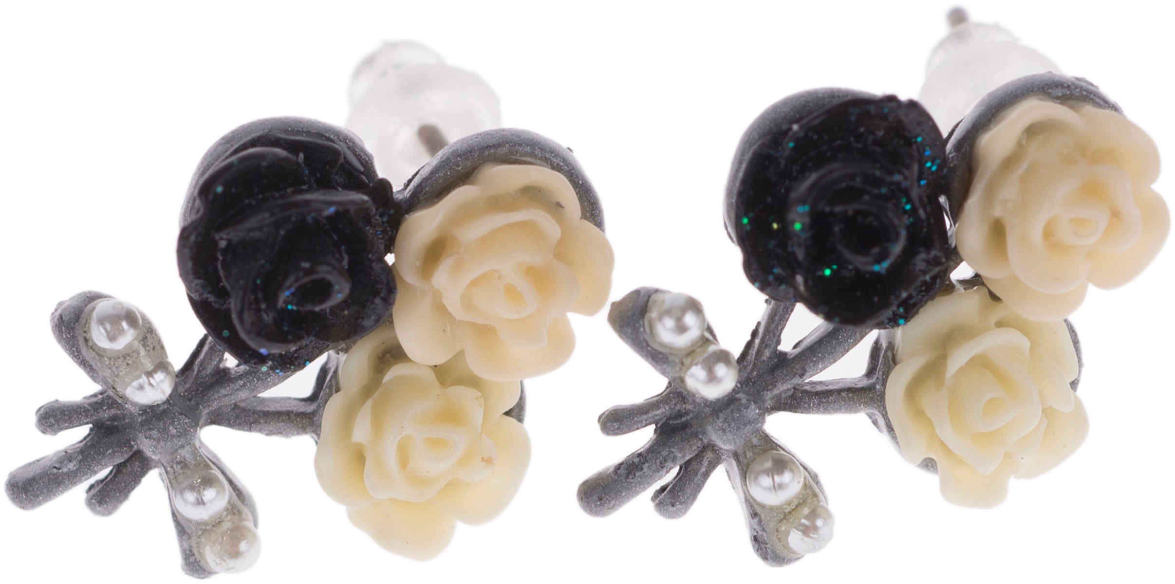 Cute_VERENA_Rose_BOUQUET_Bow_FLORAL_Vintage_OHRSTECKER-3