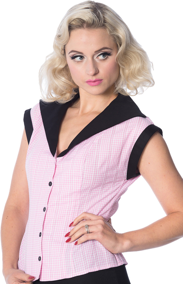 Dancing_Days_GREASE_Gingham_Vintage_PEPITA_BLUSE_Oberteil_Blouse-2rhqfUOI8XUkgx