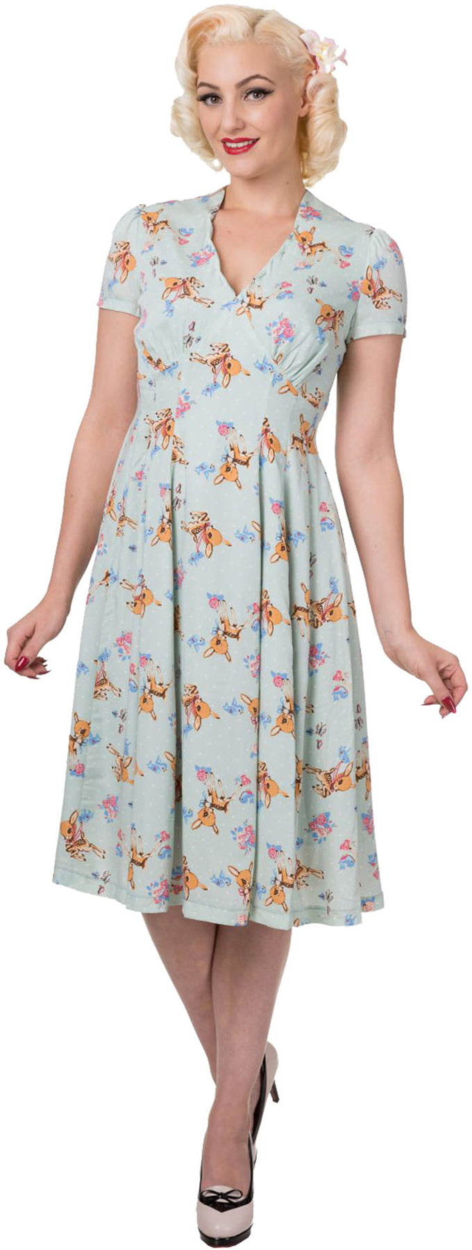Dancing_Days_WHIMSICAL_Rehkitz_Vintage_V-Neck_Punkte_Dress_KLEID_killer_kirschekvIsbS69AzPmJ