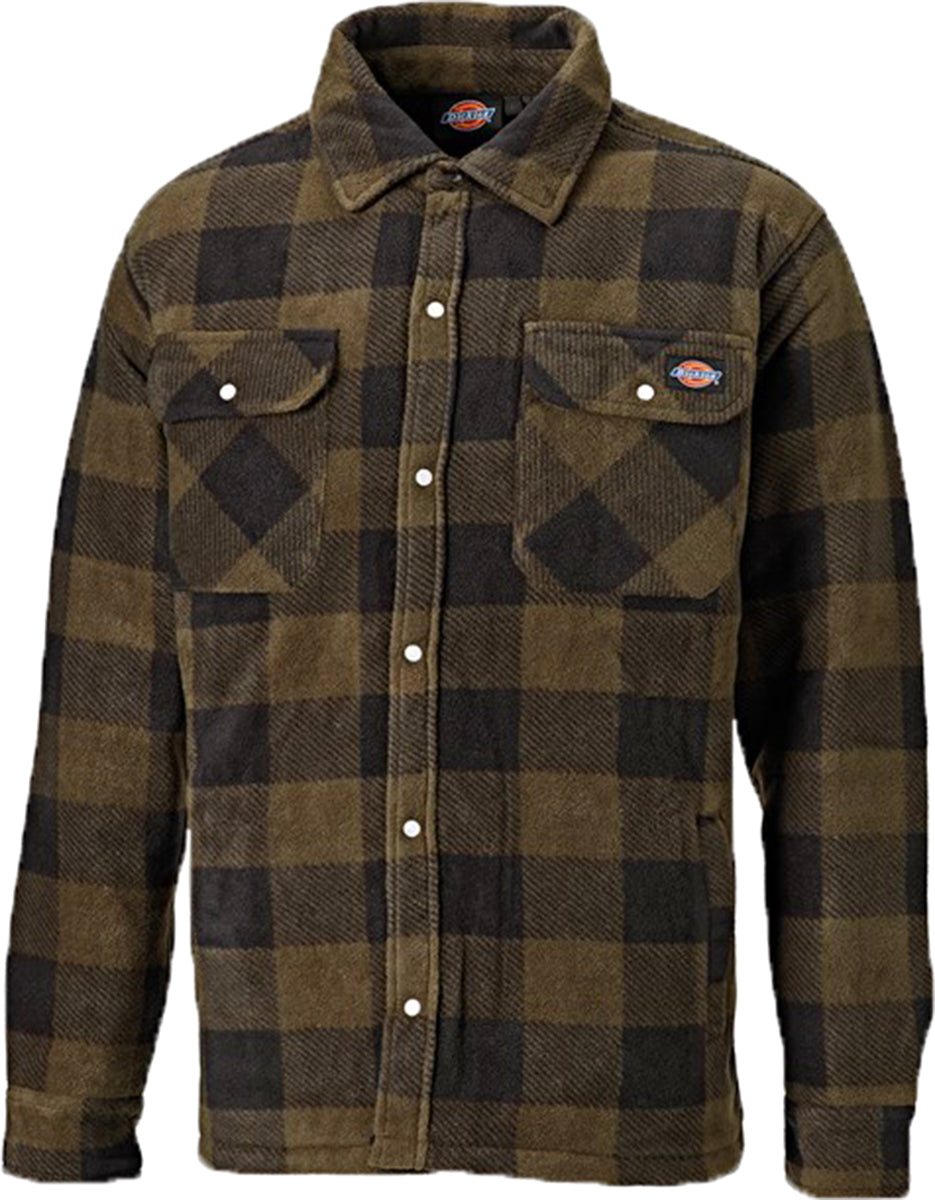 Dickies_PORTLAND_Retro_FLANNEL_Check_Karo_HERREN_Hemd_JACKE_Khaki-1