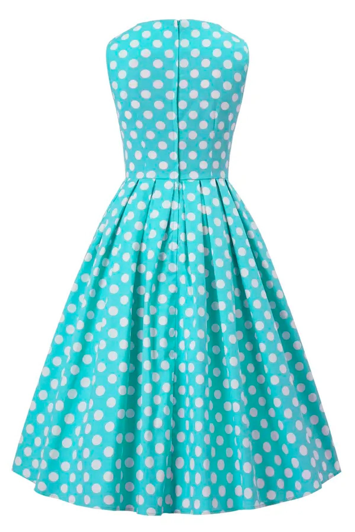 Dolly & Dotty «Blair Polka Dot» Mesh Vintage Punkte Swing Dress Kleid - Mint