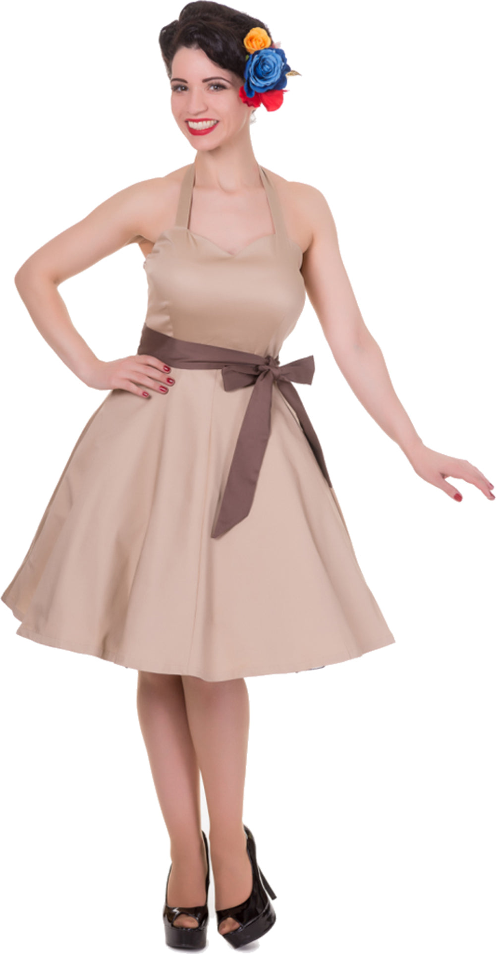 Dolly_Dotty_NANCY_Vintage_40s_Neckholder_Pin_Up_KLEID_Light_BrownxsZVL5HIgQpjf