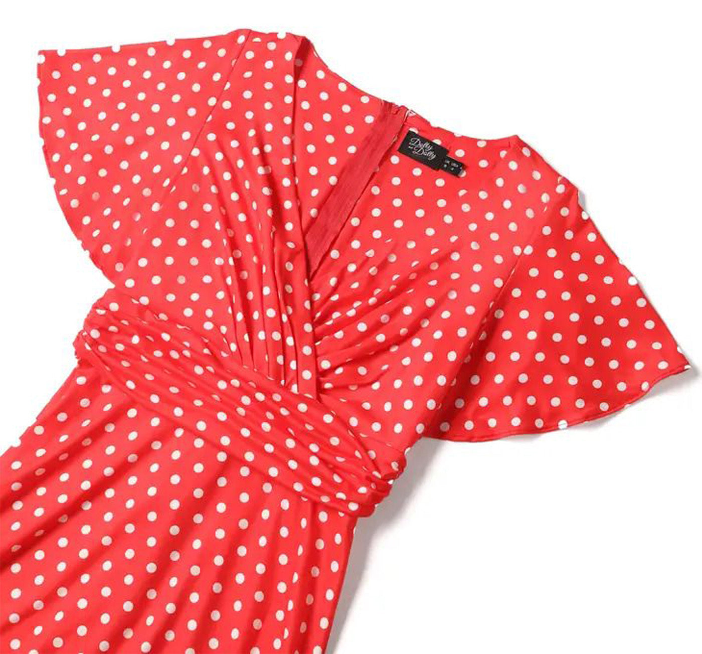 Dolly__Dotty_DONNA_POLKA_DOTS_50s_Wrap_VNeck_A-Linie_Retro_Punkte_DRESS_Kleid__Kirschrot-4