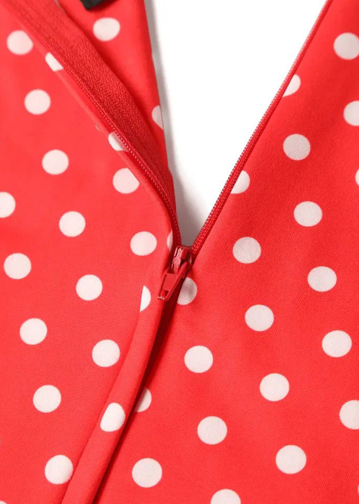 Dolly__Dotty_DONNA_POLKA_DOTS_50s_Wrap_VNeck_A-Linie_Retro_Punkte_DRESS_Kleid__Kirschrot-5