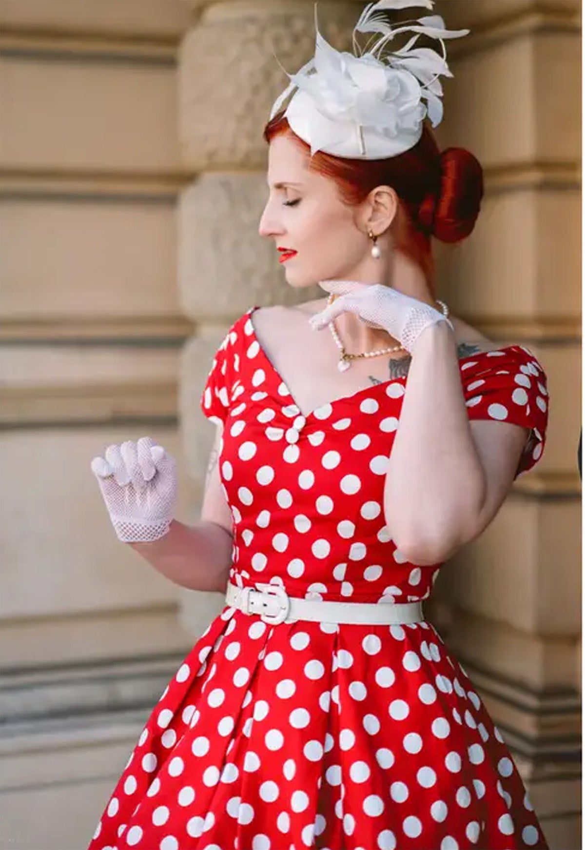 Dolly__Dotty_LILY_POLKA_DOT_Pleated_V-Neck_Punkte_SWING_DRESS_Kleid_-_Rot-2FIGS5zh9MxUOe