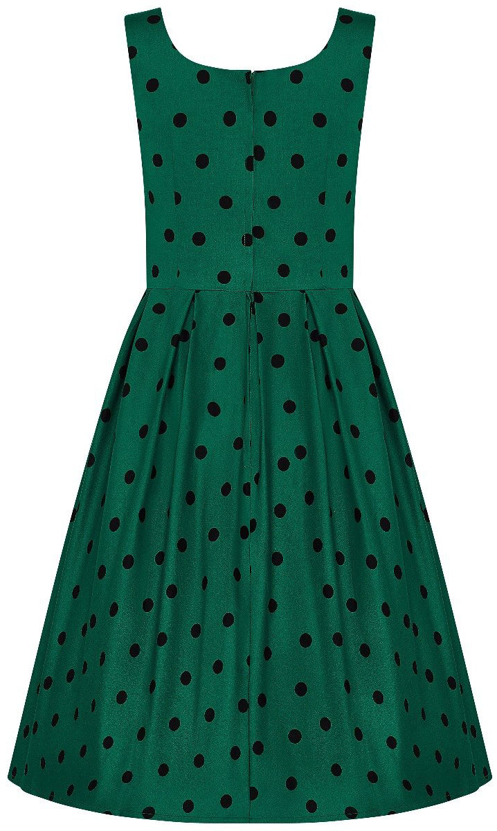 Dolly_and_Dotty_AMANDA_Polka_Dot_PUNKTE_Swing_KLEID_Dress_Gruen-Schwarz-28GmghC2HPOcBR