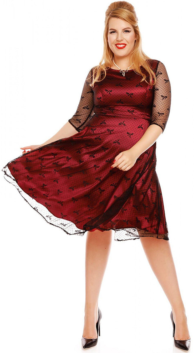 Dolly_and_Dotty_ANASTASIA_Retro_BOW_LACE_Polka_Dot_3_4_Arm_Dress_KLEID-4FnVA3da1U1cNc