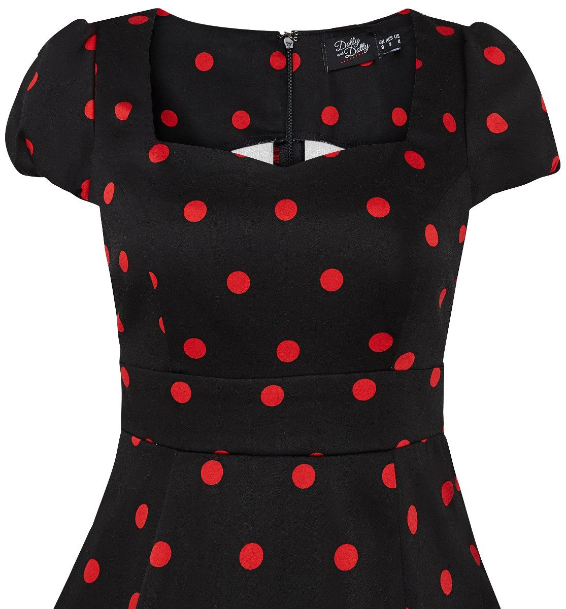 Dolly_and_Dotty_CLAUDIA_Polka_Dot_PUNKTE_Swing_KLEID_Dress_Schwarz-Rot-3