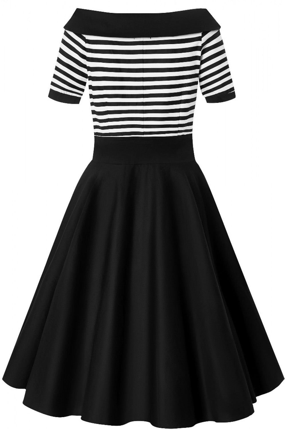 Dolly_and_Dotty_Darlene_Black_White_Stripes_Swing_Dress_KLEID_streifen_schwarz_killer_kirsche_2