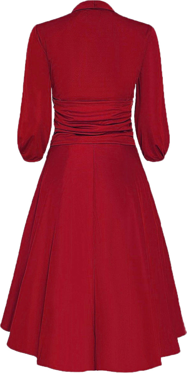 Dolly_and_Dotty_SANDRA_Vintage_BOW_TIE_Schluppenkragen_SWING_DRESS_Kleid_Rot-3