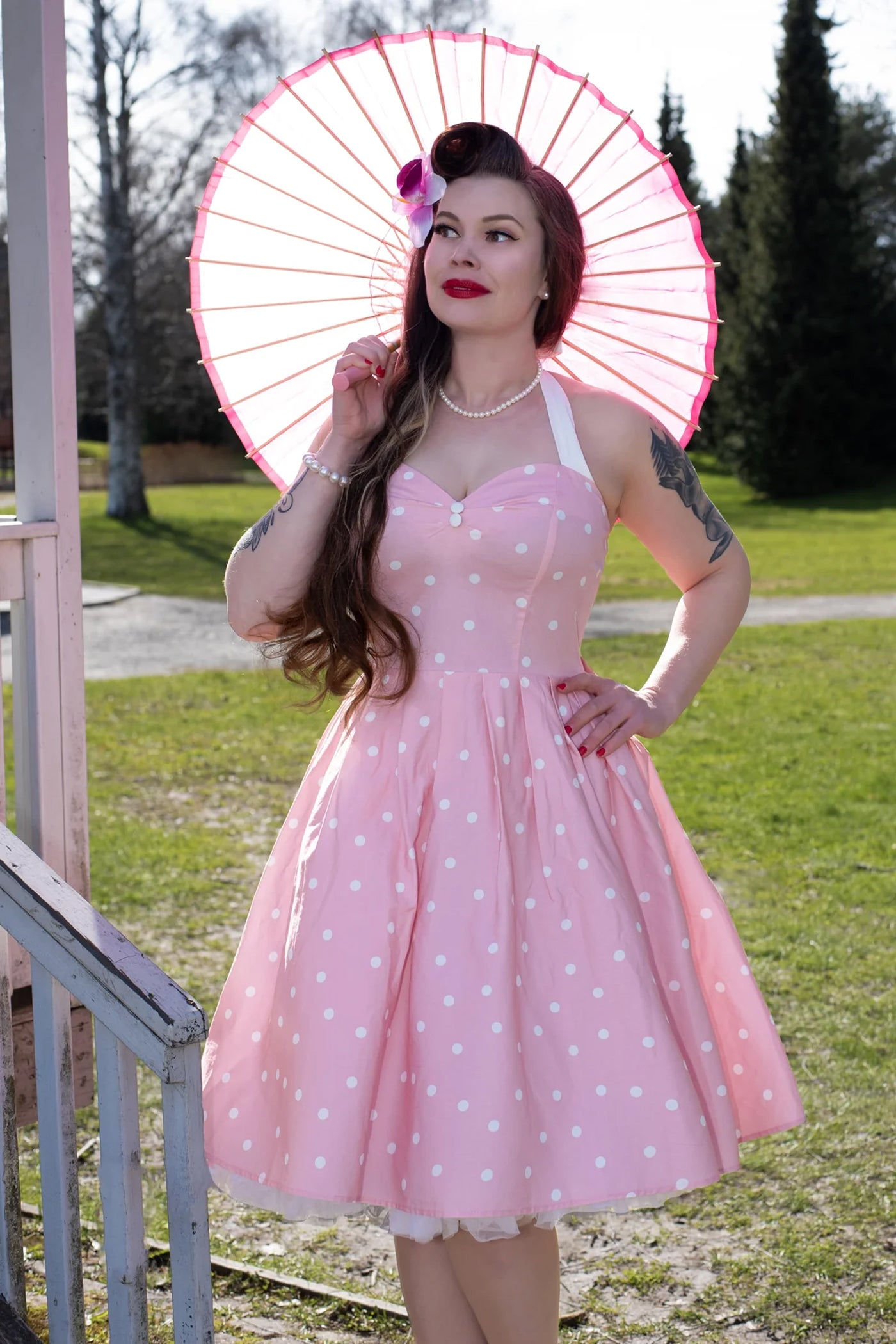 Dolly_and_Dotty_SOPHIA_HALTERNECK_Vintage_Punkte_Polka_Dot_Neckholder_SWING_KLEID_Dress_-_Light_Pink-1