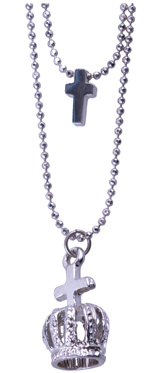 Doppelte_CROWN_AND_CROSS_Vintage_KREUZ_Halskette_killer_kirscheGQr8UAHunYSXL