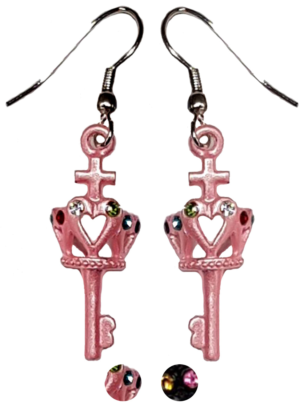 Edle_CROWN_Vintage_Kronen_Strass_Ohrhaenger