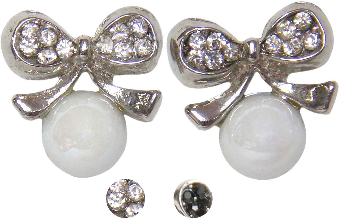 Edle_PEARL_Strass_BOW_Scheifen_Ohrstecker_koll