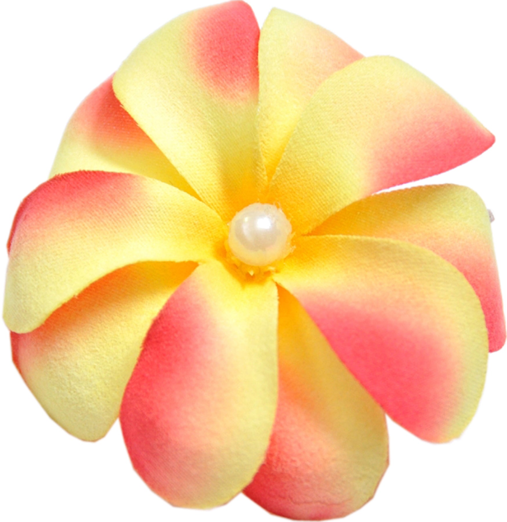 Edle_TIKI_Blueten_PEARL_Haarspange_-_Gelb-Rot_Killer_kirscheluhUoUNIdnHfg