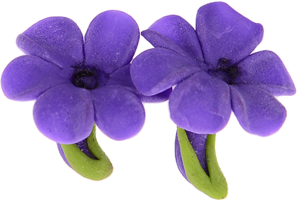 Edle_Tiki_LILIEN_Flower_Blueten_Ohrstecker_-_Lila