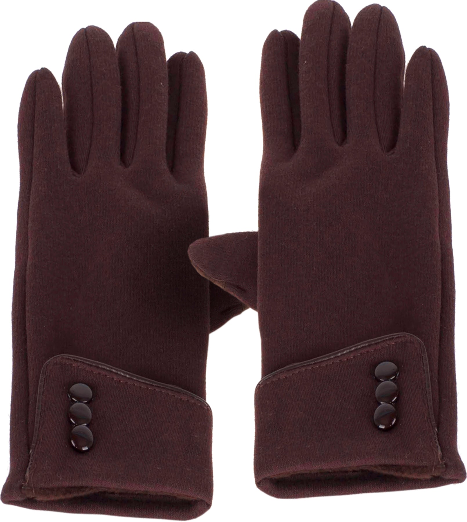 Edle_VINTAGE_Handschuhe_BUTTONED_Retro_Damen_GLOVES_-_Dunkelbraun_killer_kirsche