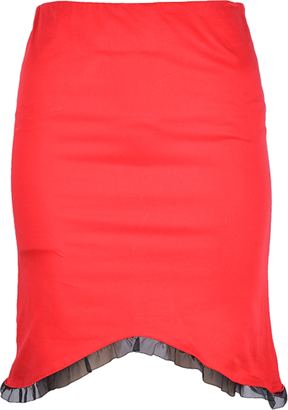 Edler_PIN_UP_Pencil_Skirt_ROCK_mit_Ruffle_-_RotC4PUoa2K8zESY