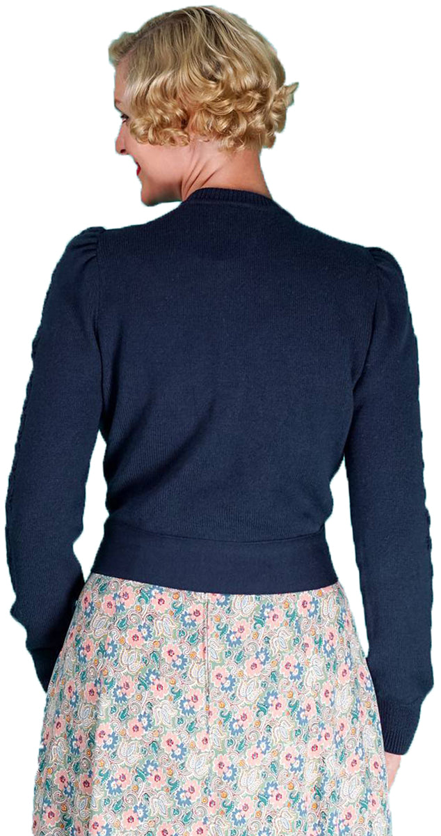 EmmyJOLLY_FINE_40s_Vintage_CROPPED_Strickjacke_CARDIGAN_Navyblau-2