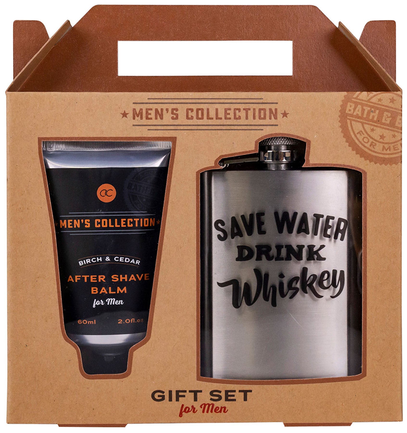 Geschenkset_MENS_COLLECTION_in_Geschenkbox__After_Shave_Balm_Flachmann_Birke_Zeder_killer_kirsche_1