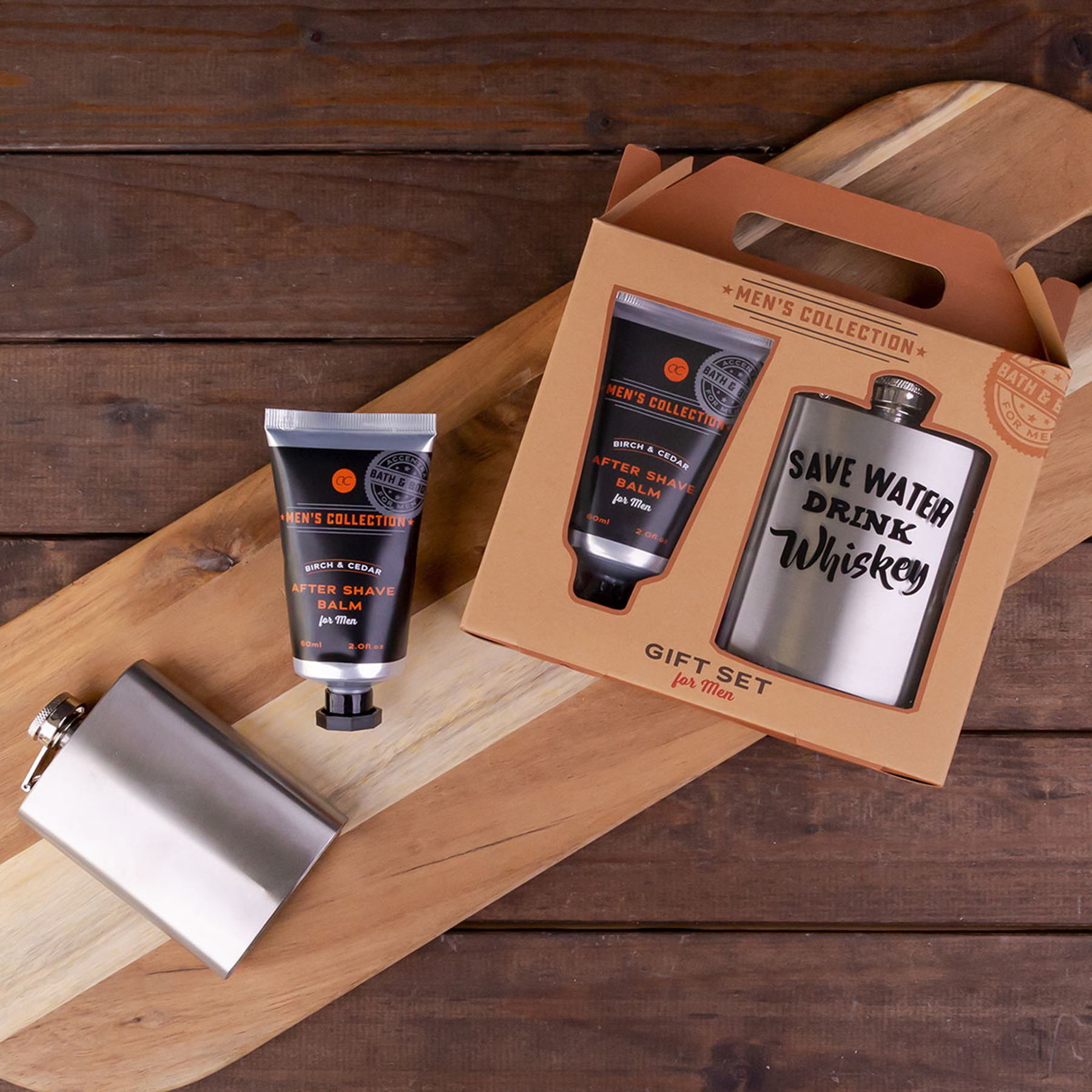 Geschenkset_MENS_COLLECTION_in_Geschenkbox__After_Shave_Balm_Flachmann_Birke_Zeder_killer_kirsche_5