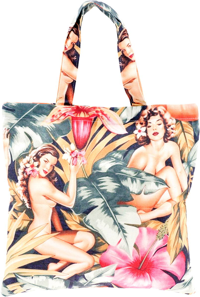 Hawaiian_PIN_UP_Girls_Tropical_Hibiscus_Canvas_SHOPPER_Tasche