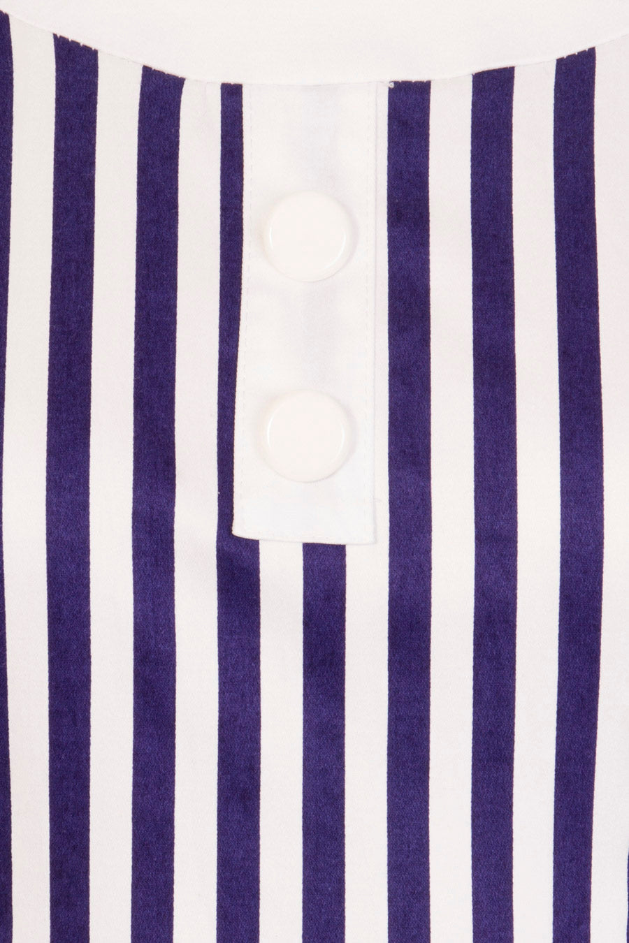 Hearts & Roses «Blue Stripe Hepburn» Vintage Streifen Sailor Swing Dress / Kleid