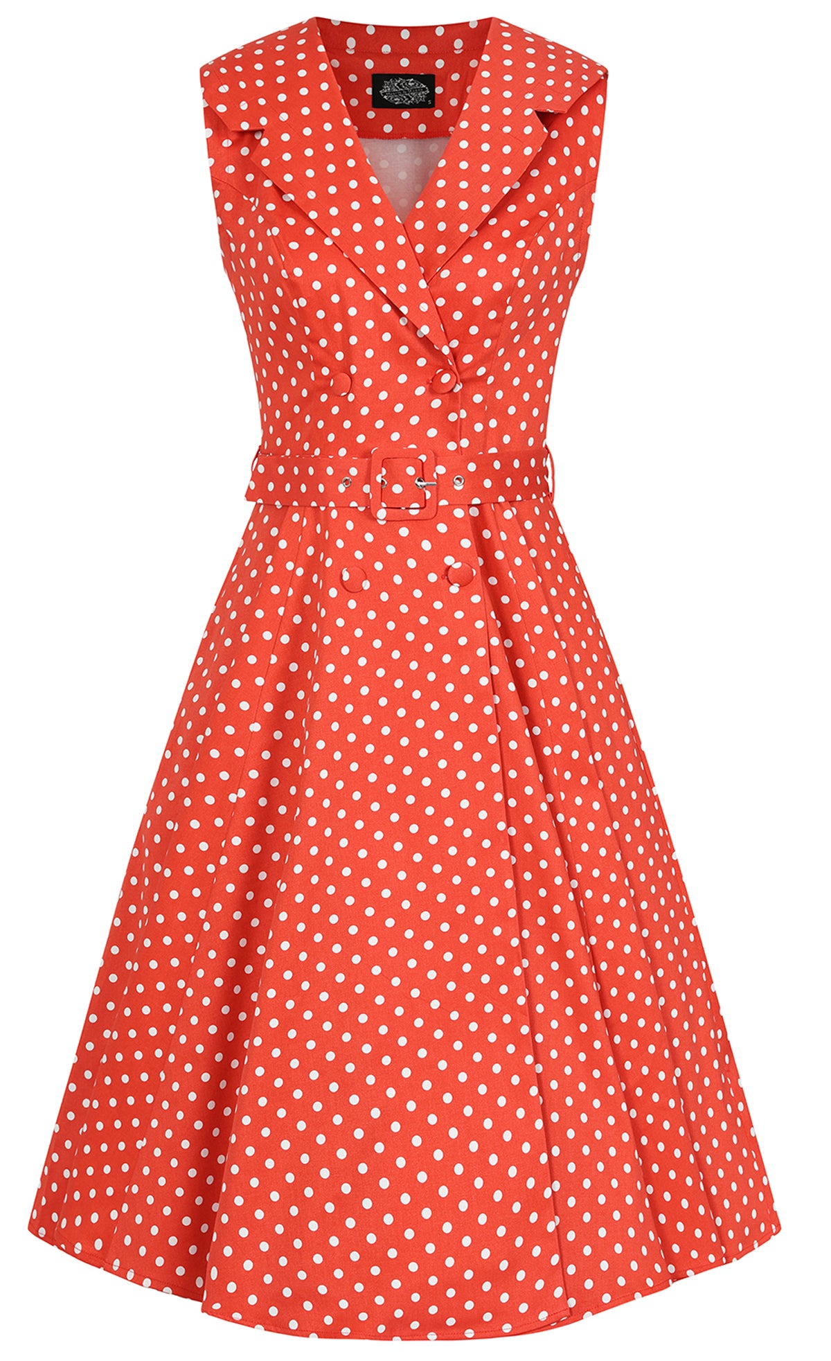 Hearts_Roses_HANNAH_POLKA_DOT_Vintage_Punkte_Rockabilly_Lapel_Collar_SWING_DRESS_Kleid_-_Kirschrot-1