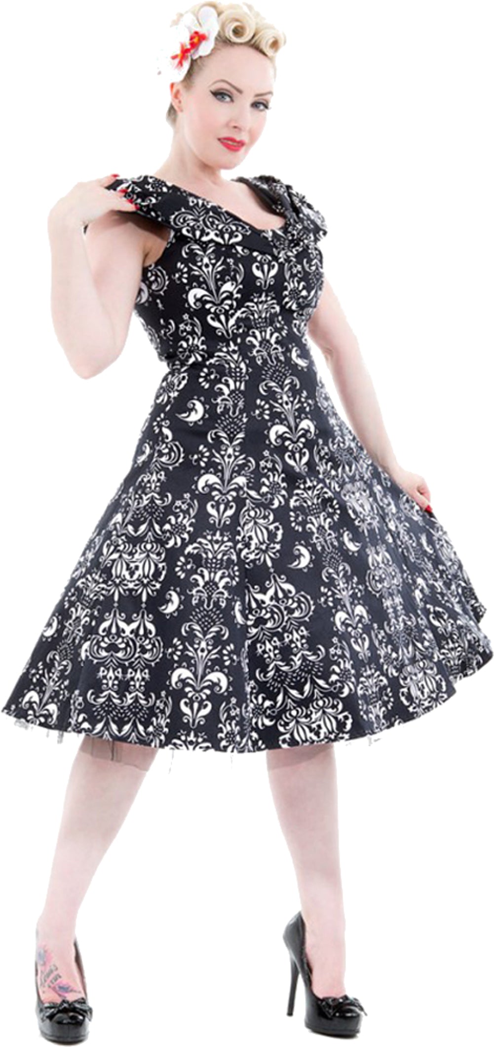 Hearts_Roses_ORNAMENT_Carmen_Kragen_Petticoat_SWING_Dress_Kleid