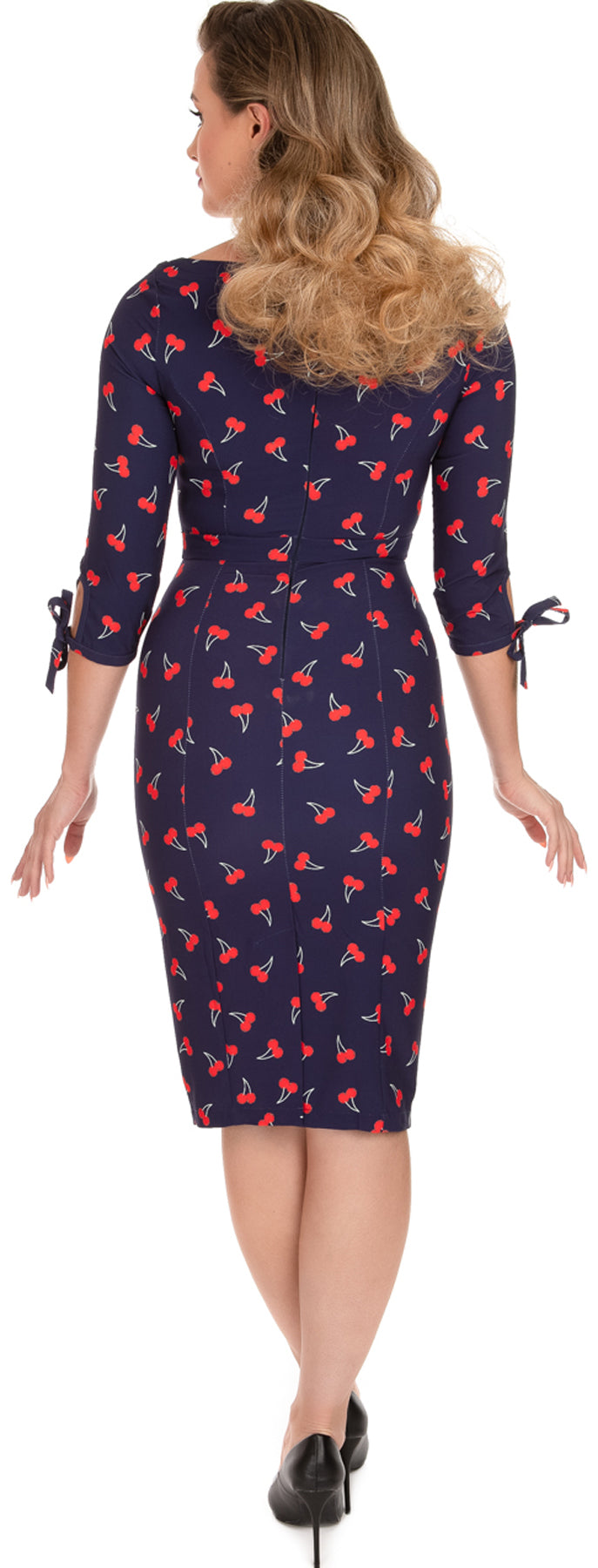 Hearts_Roses_SWEET_CHERRY_50s_Kirschen_3_4_Arm_PENCIL_DRESS_Bleistiftkleid_killer_kirsche_2