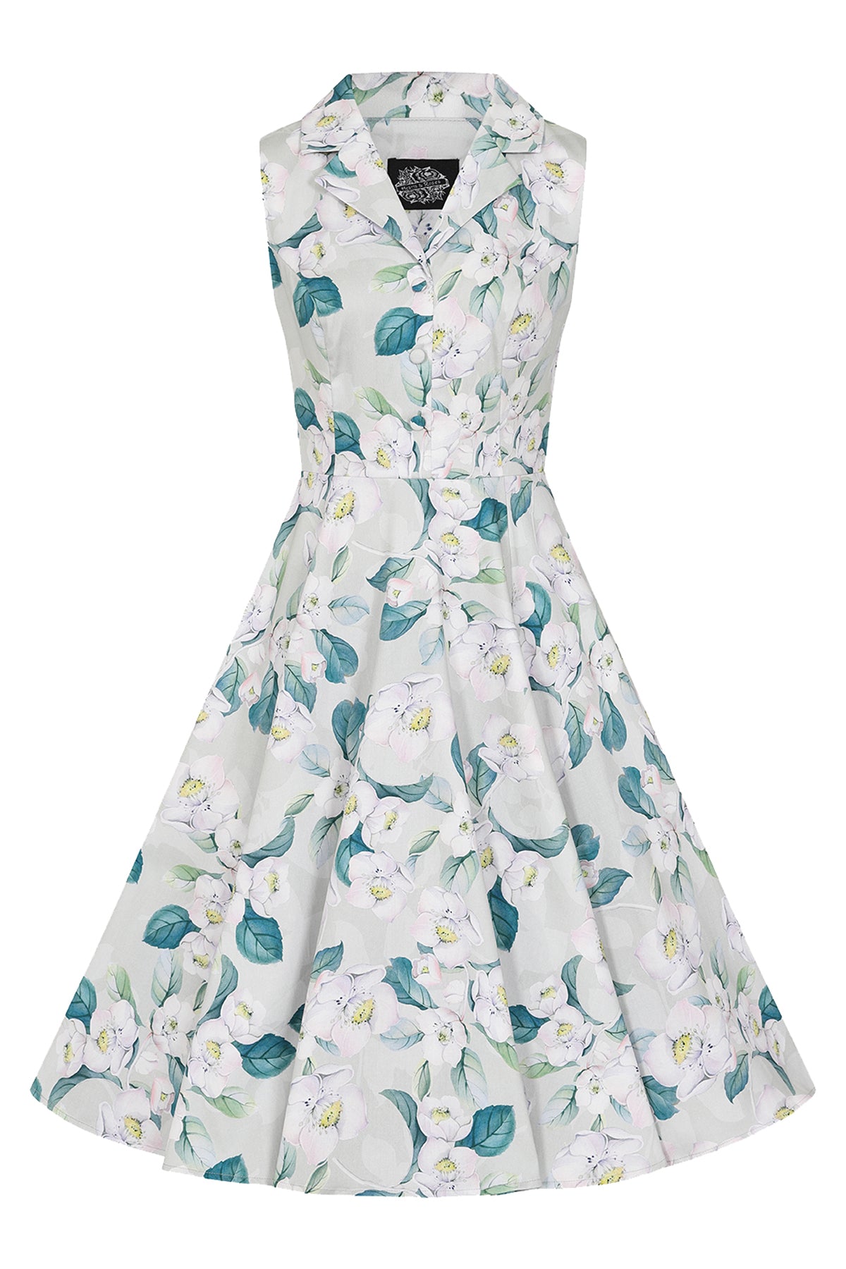 Hearts__Roses_DREW_FLORAL_Vintage_Magnolien_Lapel_Collar_SWING_DRESS_Kleid-1