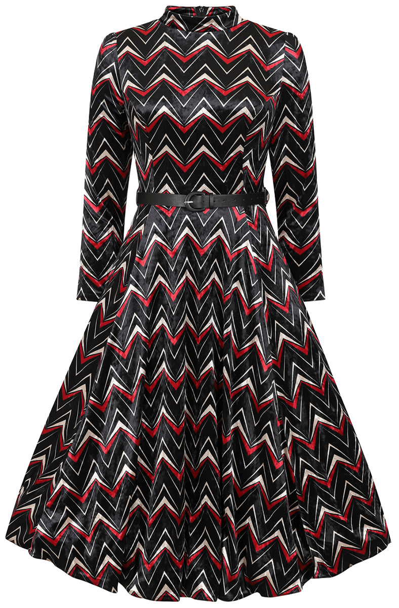Hearts_and_Roses_CHEVRON_VELVET_Vintage_SAMT_Zickzack_SWING_DRESS_Kleid-3