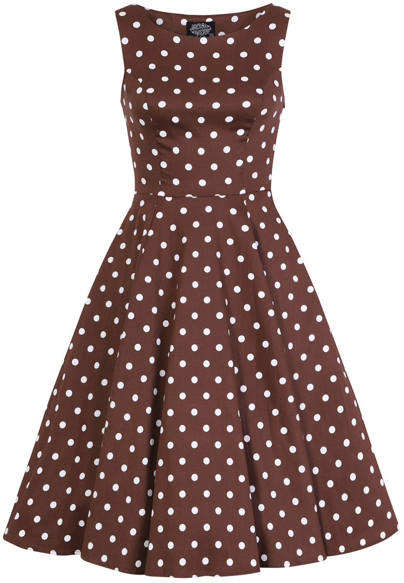 Hearts_and_Roses_CINDY_Polka_Dot_PUNKTE_Swing_Dress_KLEID_Plus_Size_Braun-3