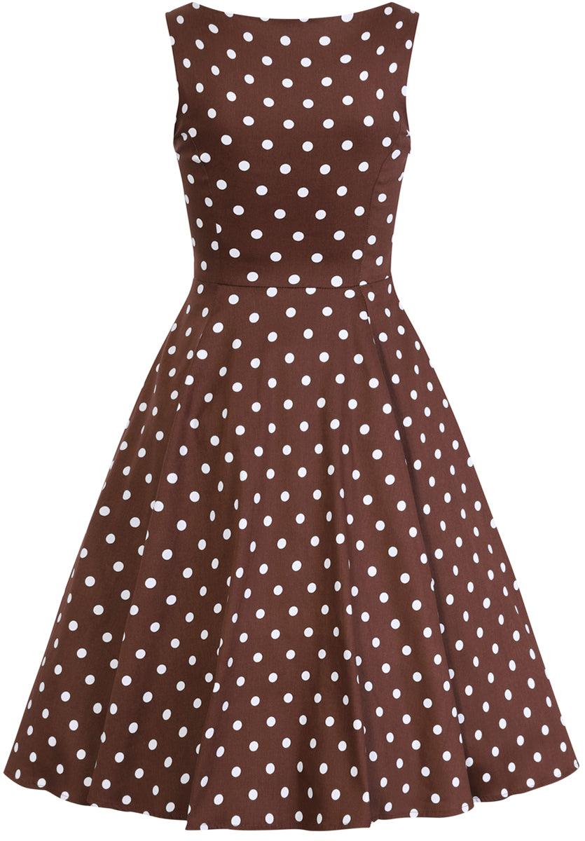 Hearts_and_Roses_CINDY_Polka_Dot_PUNKTE_Swing_Dress_KLEID_Plus_Size_Braun-4
