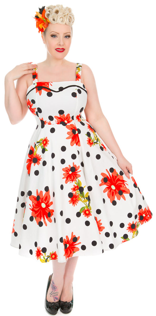 Hearts_and_Roses_DAISY_POLKA_DOT_Vintage_Floral_PUNKTE_Traeger_Swing_Dress_KLEID-1