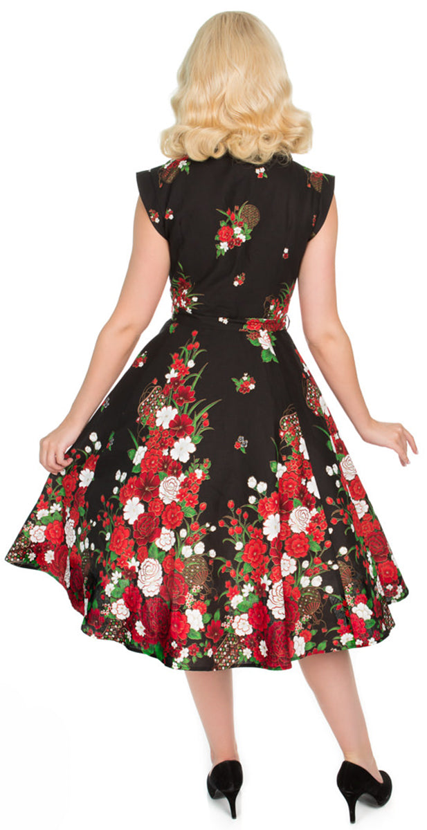 Hearts_and_Roses_FLORAL_SHIRTWAIST_Vintage_BLUMEN_Swing_Dress_KLEID-2