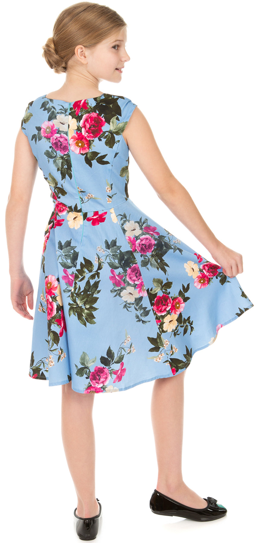 Hearts_and_Roses_JOLENE_50s_Floral_Roses_KIDS_Maedchen_Swing_Dress_KLEID_killer_kirsche_2