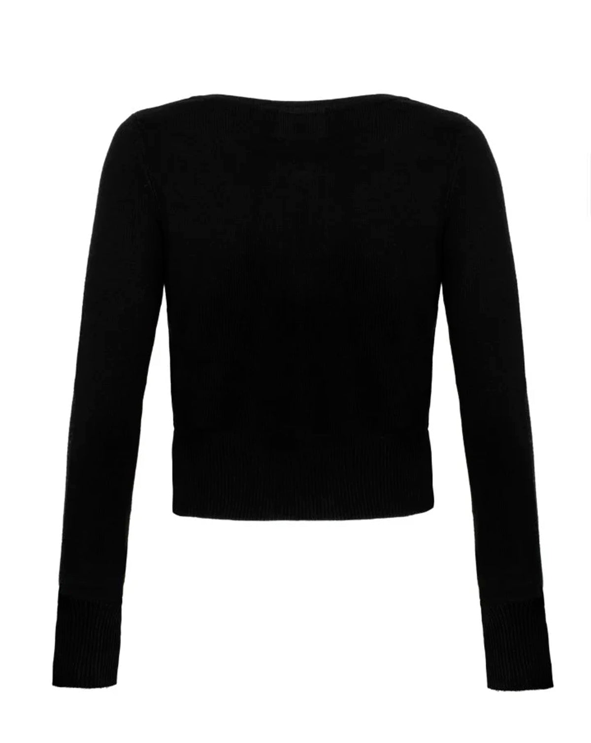 Hell Bunny «Chester Woodland» Vintage Retro Cropped Waldtiere Cardigan / Strickjacke - Schwarz